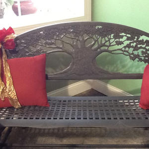 Cast Iron Bench and Gliders